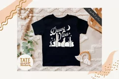 Retro Desert Vibes SVG cut file - Southwest coyote svg Product Image 2