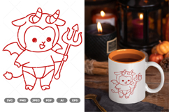 Little Demon SVG &amp; Clipart Product Image 1