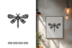 Folk Art Butterfly SVG &amp; Clipart Product Image 1