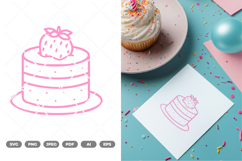 Birthday Cake SVG &amp; Clipart Product Image 1