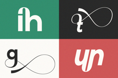 Xerihal - Geometric Swash Sans Font Product Image 3