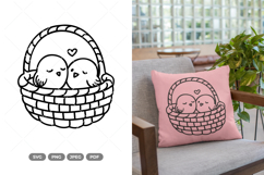 Bird Nest Doodle SVG &amp; Clipart Product Image 1