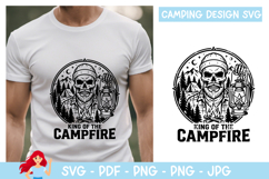 King of the campfire SVG, Camp SVG Product Image 1