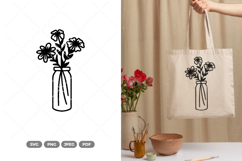 Blooming Flowers SVG &amp; Clipart Product Image 1