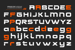 Genhake - Modern Futuristic Scifi Game Font Product Image 2