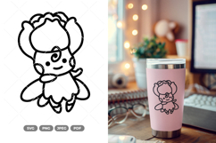 Flower Fairy SVG &amp; Clipart Product Image 1