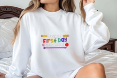 Happy First Day of School Embroidery Design Product Image 3