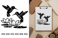 Hummingbird SVG &amp; Clipart Product Image 1