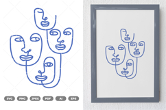 Faces SVG &amp; Clipart Product Image 1
