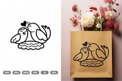 Love Bird SVG &amp; Clipart Product Image 1