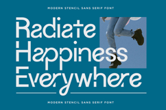 Glanzyo - Modern Stencil Font Product Image 3