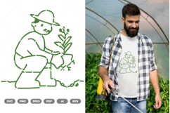 Gardening Man SVG &amp; Clipart Product Image 1