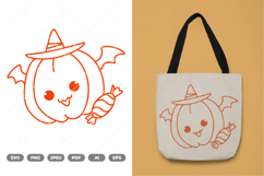 Cute Pumpkin SVG &amp; Clipart Product Image 1