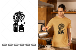 Coffee Laser Cut SVG &amp; Clipart Product Image 1