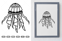 Mandala Jellyfish SVG &amp; Clipart Product Image 1