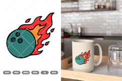 Bowling Ball Colored SVG &amp; Clipart Product Image 1
