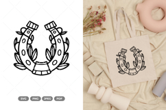 St. Patrick Horseshoe SVG &amp; Clipart Product Image 1