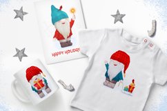 Christmas clipart Christmas Gnomes clipart Gnomes trio Product Image 3