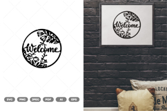 Welcome Wild Flowers SVG &amp; Clipart Product Image 1