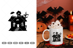 Haunted House SVG &amp; Clipart Product Image 1