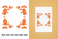 Halloween Border and Frame SVG &amp; Clipart Product Image 1