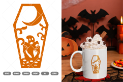 Halloween Coffin SVG &amp; Clipart Product Image 1