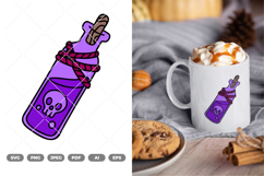 Poison Bottle Colored SVG &amp; Clipart Product Image 1