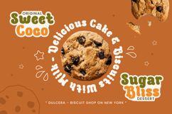 Milano Biscuit - Food Font Product Image 3