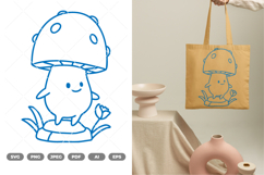 Cute Mushroom SVG &amp; Clipart Product Image 1
