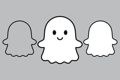 Halloween Cute Ghost Clip Art Set Product Image 2
