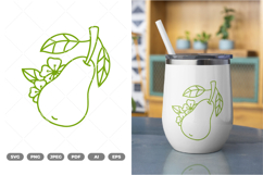 Pear SVG &amp; Clipart Product Image 1