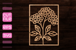 30 Frames with Flowers SVG,Wood cut frame template Product Image 2