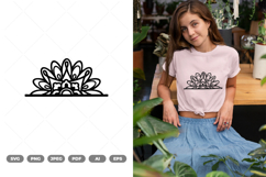 Half Mandala SVG &amp; Clipart Product Image 1