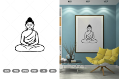 Buddha SVG &amp; Clipart Product Image 1