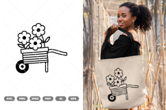 Flowers with Train SVG &amp; Clipart Product Image 1