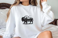 Buffalo Mountain Landscape Embroidery Design Product Image 3