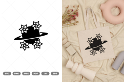 Floral Saturnus SVG &amp; Clipart Product Image 1