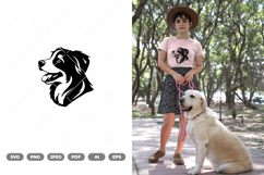 Border Collie Silhouette SVG &amp; Clipart Product Image 1