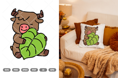 Baby Yak Colored SVG &amp; Clipart Product Image 1