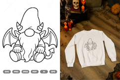 Halloween Gnome SVG &amp; Clipart Product Image 1