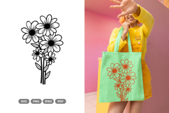Flower Bouquet SVG &amp; Clipart Product Image 1