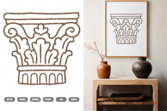 Ancient Column SVG &amp; Clipart Product Image 1