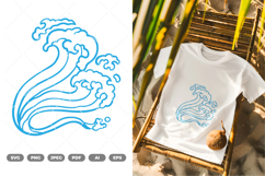 Wave SVG &amp; Clipart Product Image 1