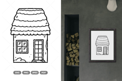 House Doodle SVG &amp; Clipart Product Image 1