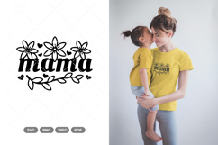 Floral Heart Mama SVG &amp; Clipart Product Image 1