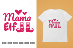 Mama Elf SVG &amp; Clipart Product Image 1