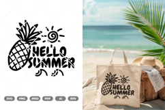 Hello Summer SVG &amp; Clipart Product Image 1