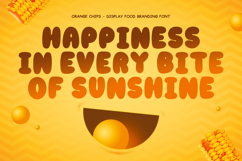ORANGE CHIPS - Food Font Product Image 2