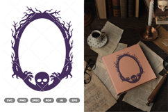 Halloween Frame SVG &amp; Clipart Product Image 1