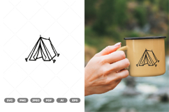 Camping Tent SVG &amp; Clipart Product Image 1